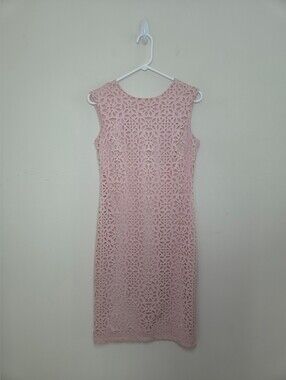 Women's Enfocus Studio Pink Laser Cut Front Dress Sz 10